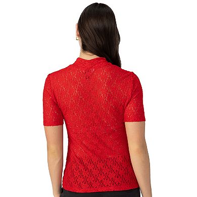 SANCTUARY Womens Stretch Ribbed Long Sleeve Mock Neck Above The Knee Wear To Work Body Con Dress main image 1