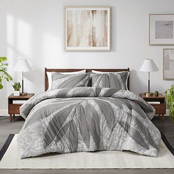Intelligent Design Blaire Botanical Cotton Duvet Cover Set