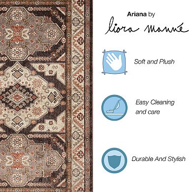 Liora Manne Ariana Floral Medallion Indoor Rug