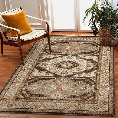 Liora Manne Ariana Floral Medallion Indoor Rug