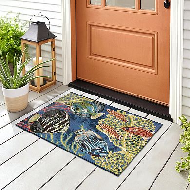 Liora Manne Esencia Fish Indoor Outdoor Mat