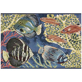 Liora Manne Esencia Fish Indoor Outdoor Mat