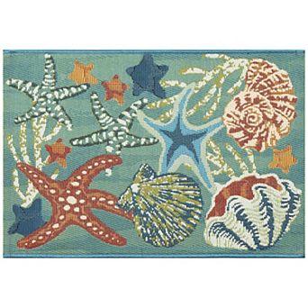 Liora Manne Esencia Starfish Song Indoor Outdoor Mat