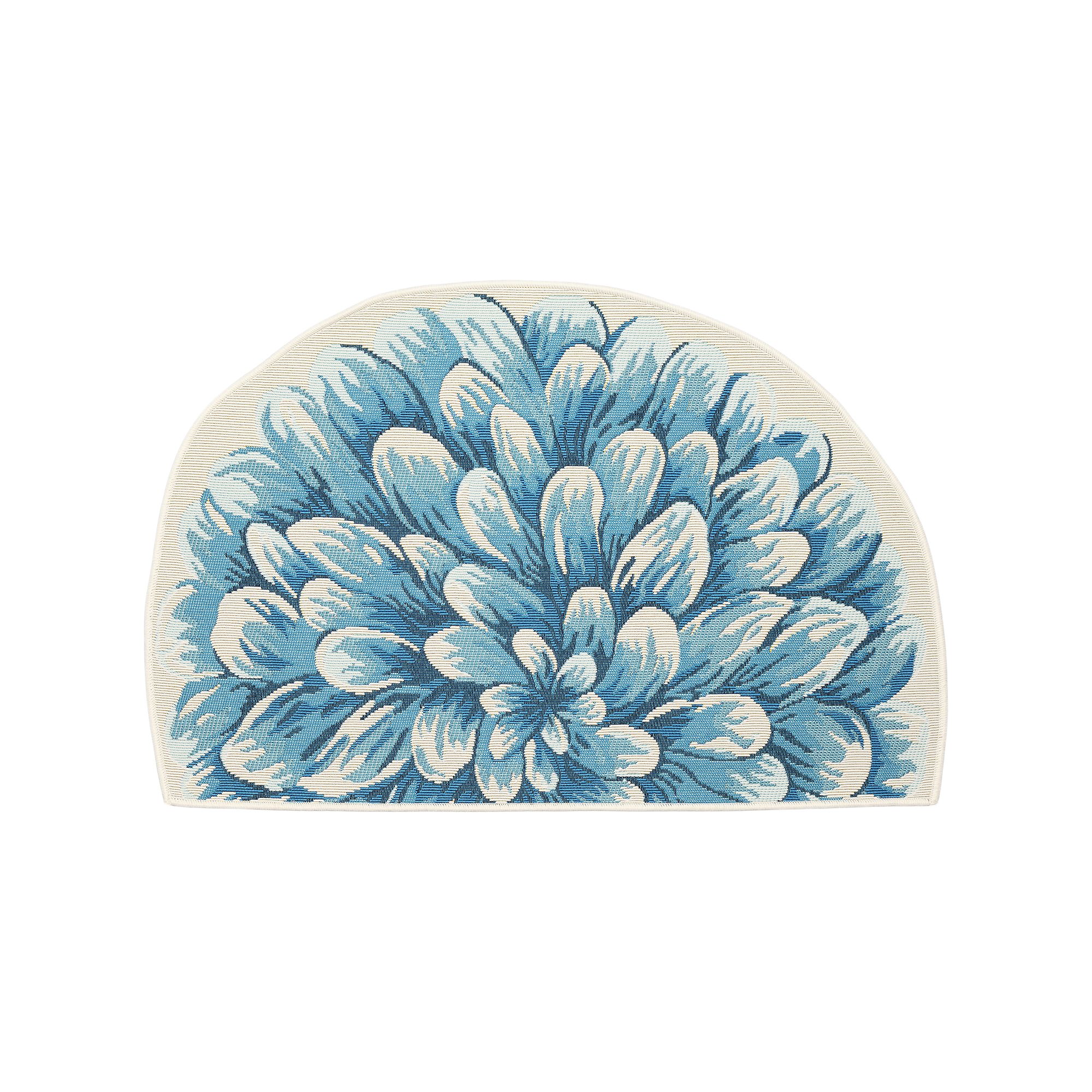 Liora Manne Esencia Mum Indoor Outdoor Mat, Blue