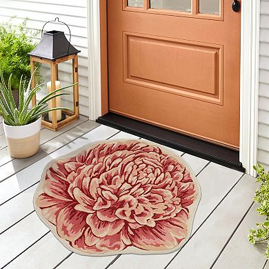 Liora Manne Esencia Peony Indoor Outdoor Mat