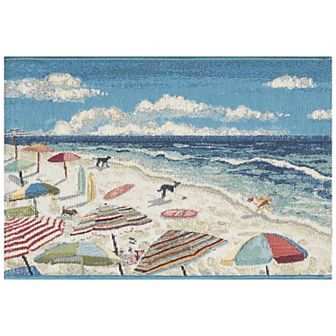 Liora Manne Esencia Dog Beach Indoor Outdoor Mat