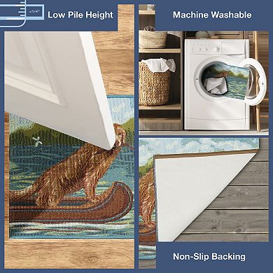 Liora Manne Esencia Lake Dog Indoor Outdoor Mat