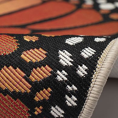 Liora Manne Esencia Monarch Butterfly-Shaped Indoor Outdoor Mat