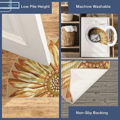 Liora Manne Esencia Sunflower Indoor Outdoor Mat