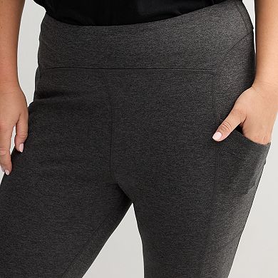 Juniors' Plus Size SO® Fleece Lined Pocket Leggings