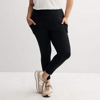 Juniors' Plus Size SO® Fleece Lined Pocket Leggings