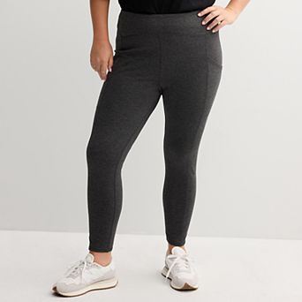 Juniors' Plus Size SO® Fleece Lined Pocket Leggings