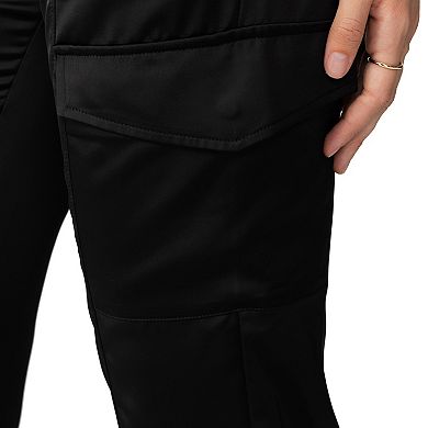 Women's Modern Supply by Sanctuary Uptown Mid-Rise Satin Cargo Pants