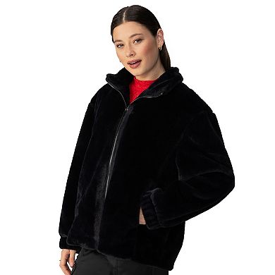 Women's Modern Supply by Sanctuary Faux Fur Zip Up Jacket