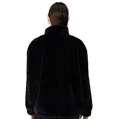 Women's Modern Supply by Sanctuary Faux Fur Zip Up Jacket