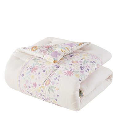 Intelligent Design Thea Floral Reversible Cotton Comforter Set with Throw Pillow