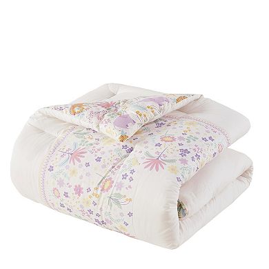 Girls Urban Habitat Kids Thea Floral Reversible Cotton Comforter Set with Throw Pillow