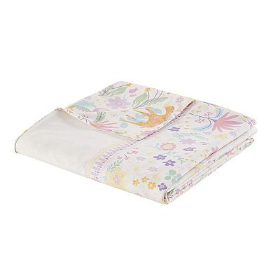 Intelligent Design Thea Floral Reversible Cotton Duvet Cover Set with Throw Pillow