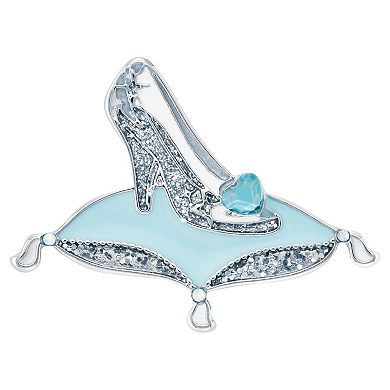 Disney's Cinderella Citizen Women's Stainless Steel Crystal Accent Blue Dial Bracelet Watch