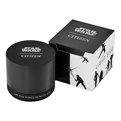 Citizen Eco-Drive Men's Star Wars Darth Vader Black Leather Strap Watch