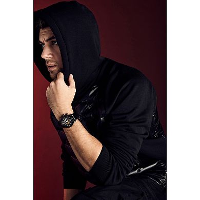 Citizen Eco-Drive Men's Star Wars Darth Vader Black Leather Strap Watch