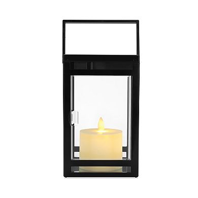 Techko Solar Modern Candle Lantern with Handle