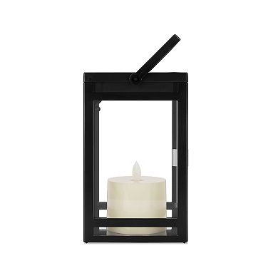 Techko Solar Modern Candle Lantern with Handle