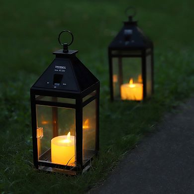 Techko Solar Candle Vintage Hanging LED Lantern
