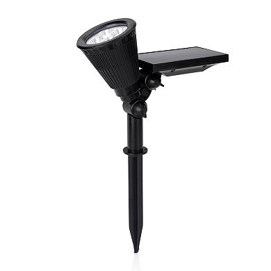 Techko 2-Piece Solar-Powered Pathway Spotlights Set