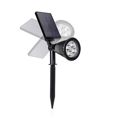 Techko 2-Piece Solar-Powered Pathway Spotlights Set