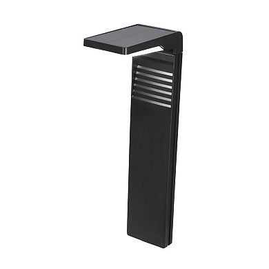 Techko 2-Piece Outdoor Solar-Powered L-Shaped Path Lights Set