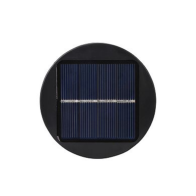 Techko 2-Piece Outdoor Solar-Powered Bollard Path Lights Set