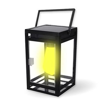 Techko Solar Portable Lantern with Light Bulb