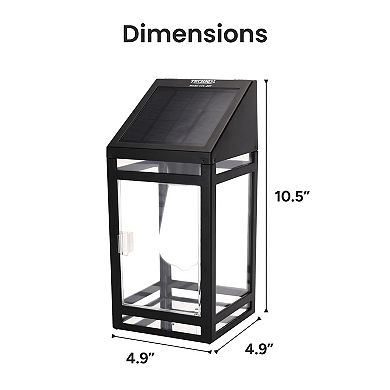 Techko Solar-Powered Wall Lantern