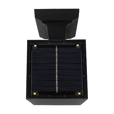 Techko Solar-Powered Outdoor Wall Light Sconce