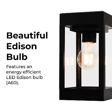 Techko Outdoor Solar-Powered Wall Light Sconce