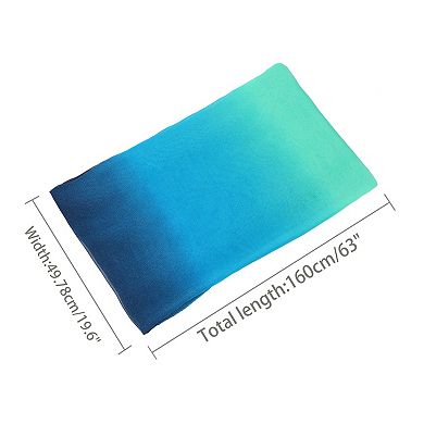 Long Chiffon Lightweight Scarf Gradient Color Scarves Spring Summer For Women