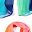 Blue Green Red Orange