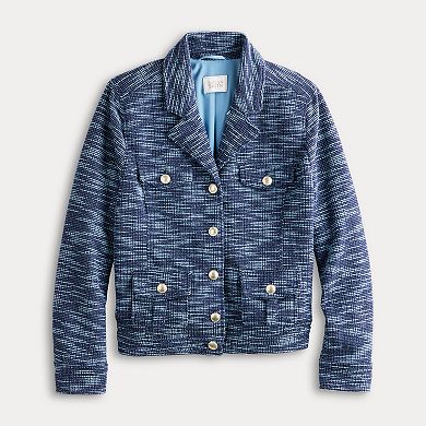 Women's Jaclyn Smith Tweed Utility Jacket
