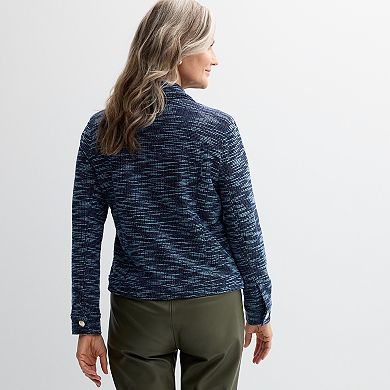 Women's Jaclyn Smith Tweed Utility Jacket