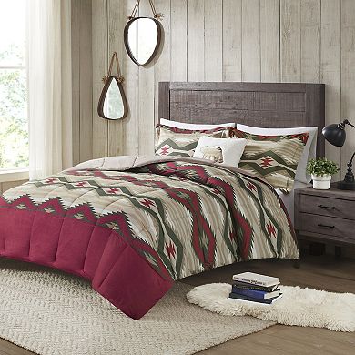 Woolrich Emmet Creek 4-Piece Down Alternative Comforter Set with Throw Pillow