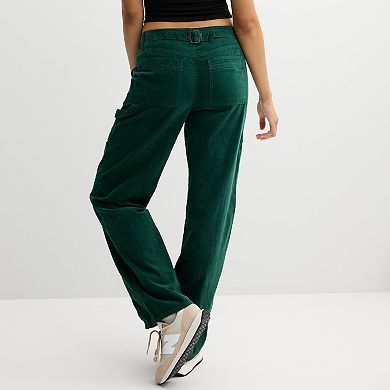Juniors' SO® Low-Rise Carpenter Utility Pants
