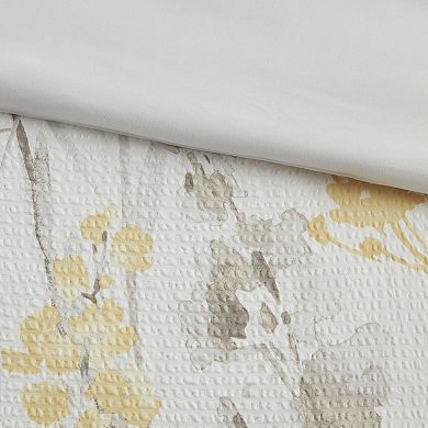 Madison Park Pampa 5-Piece Seersucker Comforter Set with Throw Pillows