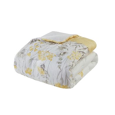 Madison Park Pampa 5-Piece Seersucker Comforter Set with Throw Pillows