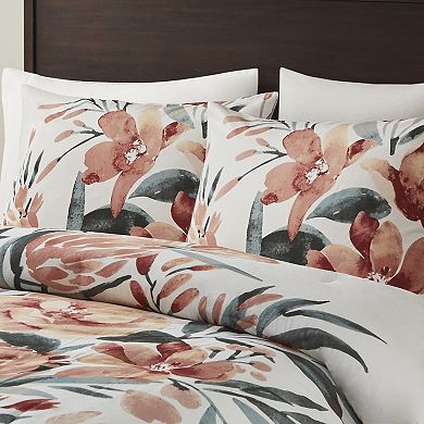 Madison Park Junia 3-Piece Floral Cotton Comforter Set