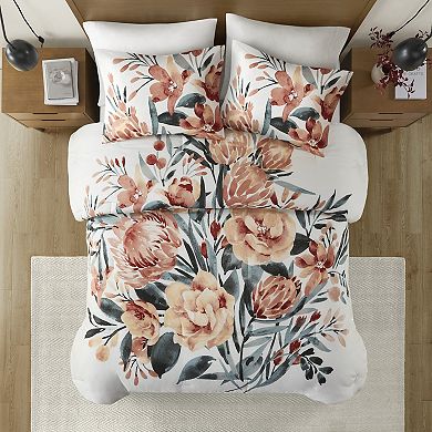 Madison Park Junia 3-Piece Floral Cotton Comforter Set