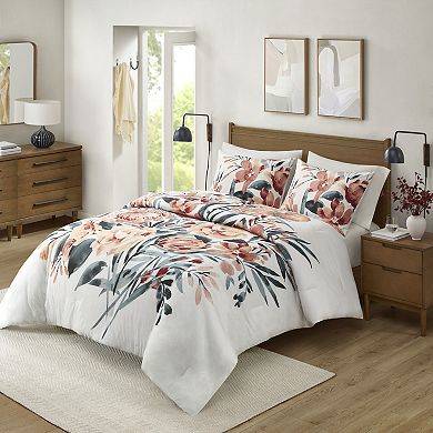 Madison Park Junia 3-Piece Floral Cotton Comforter Set