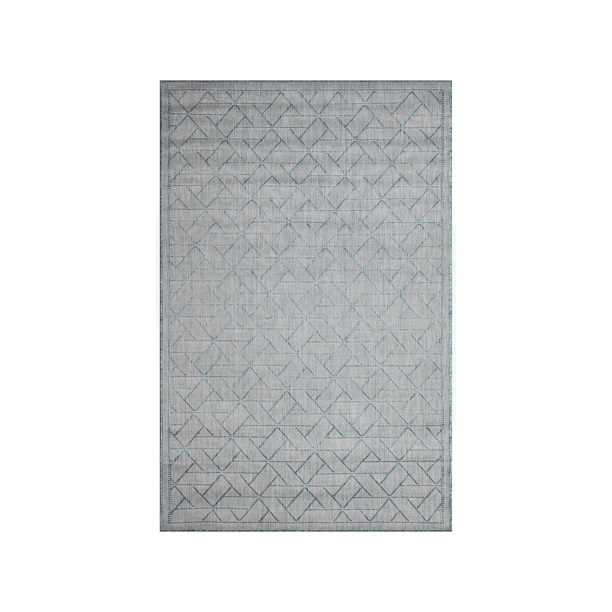 Liora Manne Carmel Pyramid Indoor Outdoor Area Rug, Blue