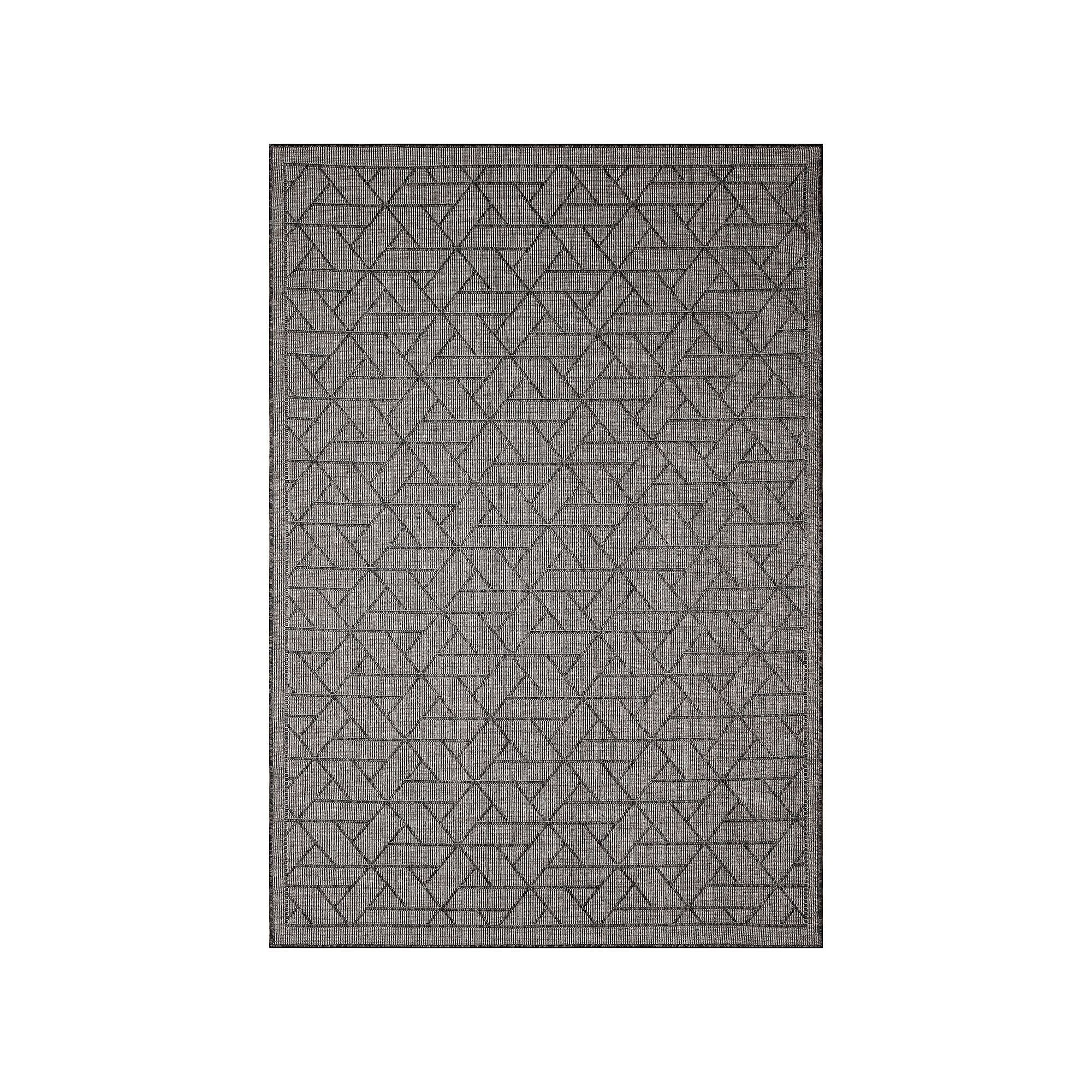 Liora Manne Carmel Pyramid Indoor Outdoor Area Rug, Black