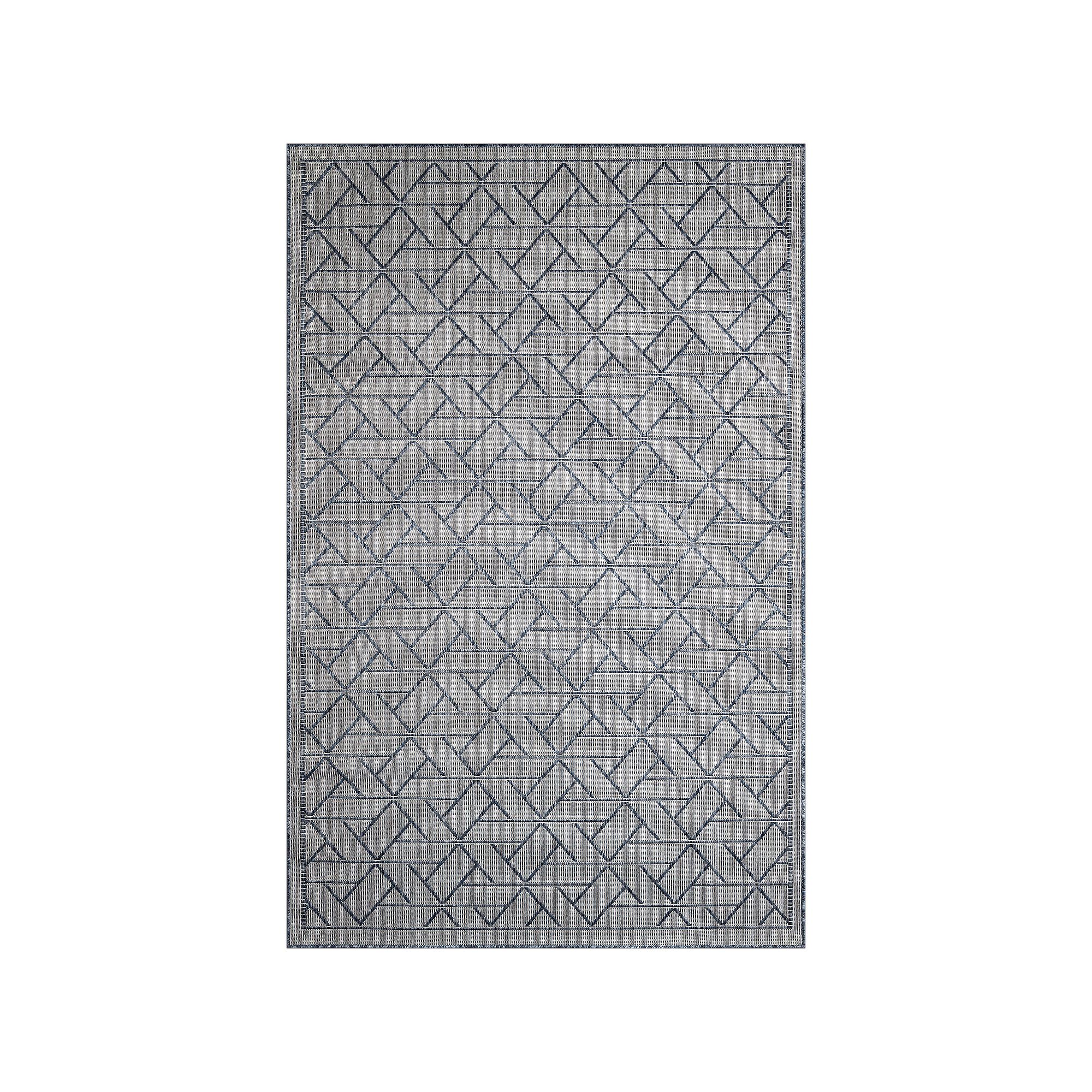 Liora Manne Carmel Pyramid Indoor Outdoor Area Rug, Blue